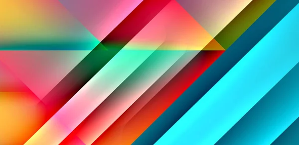 Dynamische Helle Linien Abstrakten Hintergrund Streifen Mit Fließenden Farben Flüssige — Stockvektor