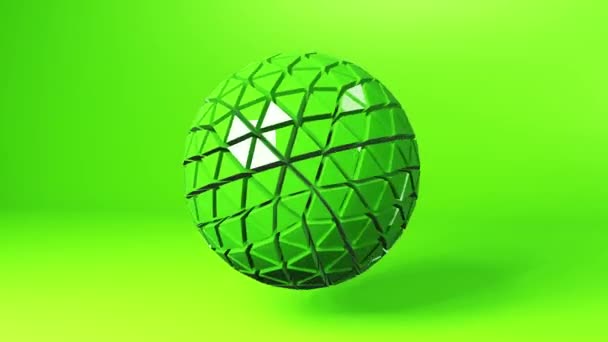 Balle Rotation Abstraite Fond Sphère Arrière Plan Techno Motion Futuriste — Video