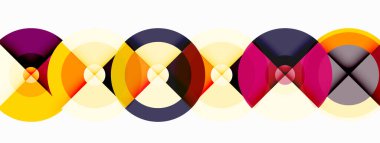 Gölgeler ile çevreler küçük geometrik bileşim soyut arkaplan