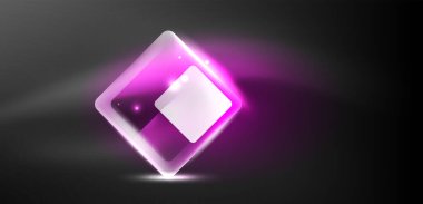 Neon hız oku ve çizgi arka planı şekillendirir. Parlak arka planlı yüksek teknoloji konsepti. Karanlıkta parlayan ışık efekti