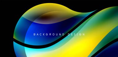 Soyut zarif akış şekilleri arka plan, akışkan gradyan renkler. Kapaklar, şablonlar, el ilanları, afişler, broşürler, afişler için şablon