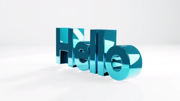 Hello Gcsy Text Loopable Animation Background — стоковое видео