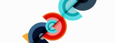 Gölgeler ile çevreler küçük geometrik bileşim soyut arkaplan