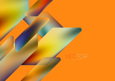 Fluid color dynamic geometric shapes abstract background. Vector illustration for wallpaper banner background or landing page