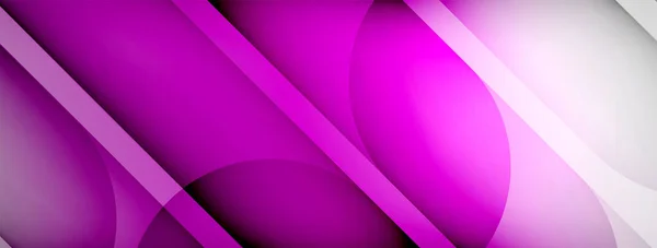 Light Geometric Abstract Background Lines Circles — Image vectorielle
