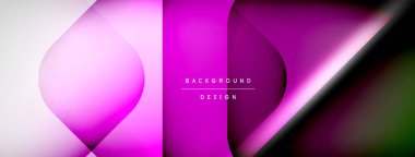 Vector abstract line background with glowing effects and shadows. Vector Illustration For Wallpaper, Banner, Background, Card, Book Illustration, landing page