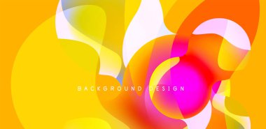 Spheres and circles abstract background, trendy colorful design. Vector Illustration For Wallpaper, Banner, Background, Card, Book Illustration, landing page