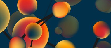 Çizgi noktaları geometrik iniş sayfası arkaplanı. Sıvı eğimli yuvarlak ve küreler. Duvar Kağıdı, Sancak, Arkaplan, Kart, Kitap İllüstrasyonu, İniş Sayfası