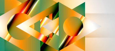 Triangle abstract background with shiny and glossy effects. Vector Illustration For Wallpaper, Banner, Background, Card, Book Illustration, landing page