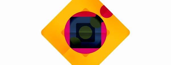 Triangles Cercles Fond Abstrait Pour Papier Peint Bannière Fond Carte — Image vectorielle