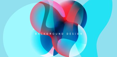 Spheres and circles abstract background, trendy colorful design. Vector Illustration For Wallpaper, Banner, Background, Card, Book Illustration, landing page