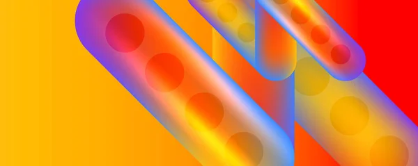 テクノラウンド形状 光沢のある要素と線抽象的な背景 ベクトルイラスト壁紙 バナー カード ブックイラスト ランディングページ — ストックベクタ