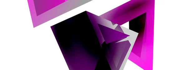 Triangle Abstract Background Basic Shape Technology Business Concept Composition Trendy — 图库矢量图片