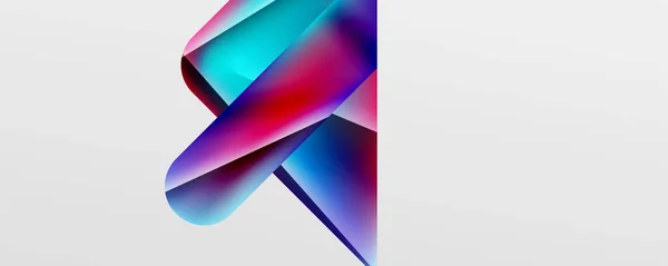 Triangle Fluid Color Gradient Abstract Background Vector Illustration Wallpaper Banner — Vector de stock