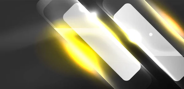 Стрелка Неоновой Скорости Линия Формирует Фон Tech Concept Shiny Backdrop — стоковый вектор