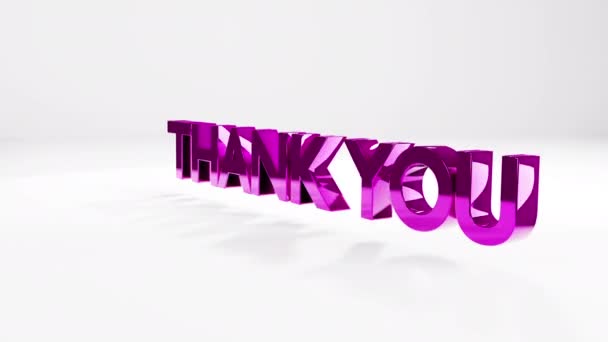 Thank You Text Loopable Animation Background — Stock Video