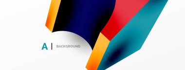 Soyut arkaplan - 3 boyutlu soyut şekil. Yapay zeka teknolojisi, engelleme zinciri, iletişim için duvar kağıdı, 5G, bilim, iş