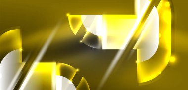 Soyut arkaplan parlayan neon halkalar ve sihirli ışık efektleri olan çizgiler. Duvar kağıdı, afiş, arkaplan, iniş sayfası, duvar resimleri, davetiyeler, posterler için yüksek teknoloji tasarımı