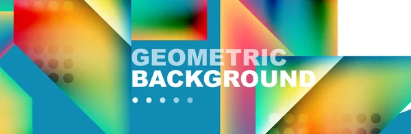 Geometrik Şekilli Soyut Arkaplan Bileşimi Işık Gölge Efektleri Vector Illustrations — Stok Vektör