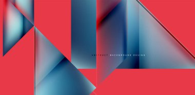 Akışkan gradyan renklerle dinamik üçgen tasarımı soyut arkaplan