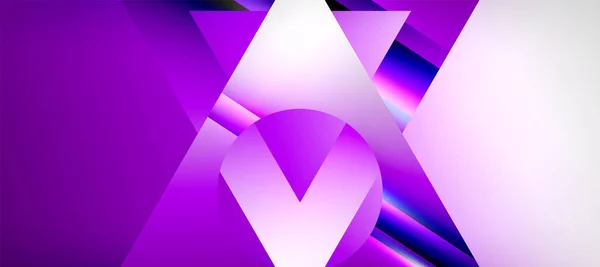 Triangle Abstract Background Shiny Glossy Effects Vector Illustration Wallpaper Banner — Image vectorielle