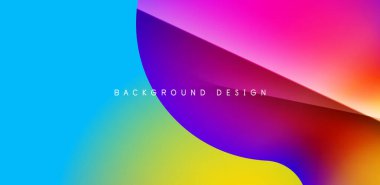 Renkli çember soyut arkaplan. Duvar kağıdı, afiş, sunum, arkaplan şablonu