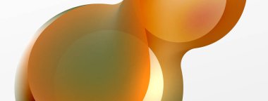 Fluid abstract background. Liquid color gradients composition. Round shapes and circle flowing design for wallpaper, banner, background or landing