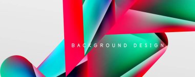 Triangle fluid color gradient abstract background. Vector Illustration For Wallpaper, Banner, Background, Card, Book Illustration, landing page