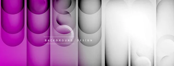 Light Geometric Abstract Background Lines Circles — Wektor stockowy