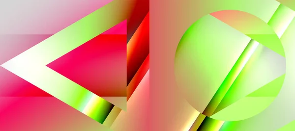 Driehoek Abstracte Achtergrond Met Glanzende Glanzende Effecten Vector Illustratie Voor — Stockvector