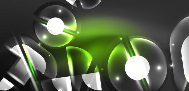 Soyut arkaplan parlayan neon halkalar ve sihirli ışık efektleri olan çizgiler. Duvar kağıdı, afiş, arkaplan, iniş sayfası, duvar resimleri, davetiyeler, posterler için yüksek teknoloji tasarımı