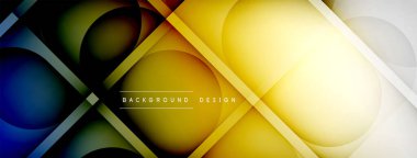 Çizgileri, daireleri olan hafif geometrik arkaplan