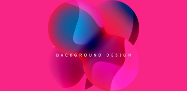 Spheres and circles abstract background, trendy colorful design. Vector Illustration For Wallpaper, Banner, Background, Card, Book Illustration, landing page