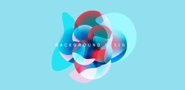 Spheres and circles abstract background, trendy colorful design. Vector Illustration For Wallpaper, Banner, Background, Card, Book Illustration, landing page