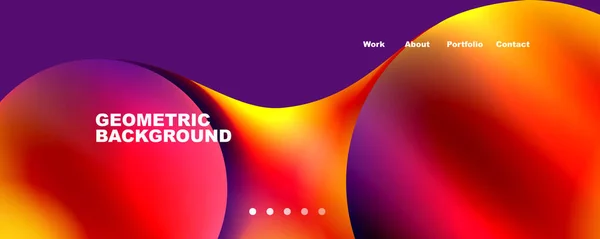 Trendy Simple Circle Gradient Abstract Background Vector Illustration Wallpaper Banner — Stockový vektor