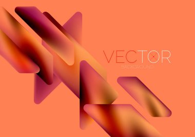 Tech minimal geometric wallpaper. Creative abstract background. Vector illustration for wallpaper banner background or landing page