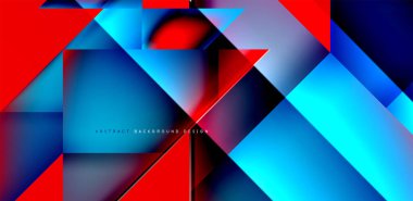 Akışkan gradyan renklerle dinamik üçgen tasarımı soyut arkaplan