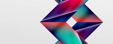 Triangle fluid color gradient abstract background. Vector Illustration For Wallpaper, Banner, Background, Card, Book Illustration, landing page