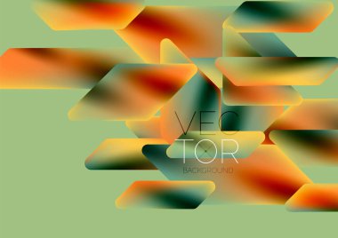 Fluid color dynamic geometric shapes abstract background. Vector illustration for wallpaper banner background or landing page