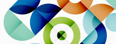 Temiz bir çember arka planı. Duvar kağıdı, pankart, arkaplan veya iniş için renkli şablon