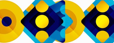 Triangles and circles abstract background for wallpaper, banner, background, card, book Illustration, landing page