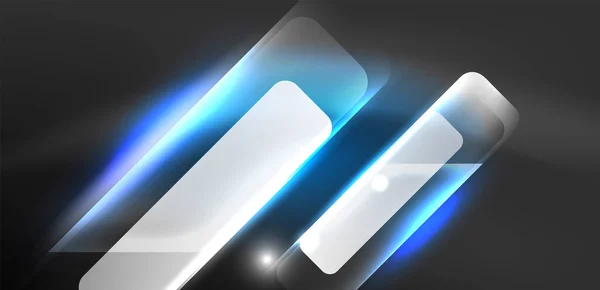 Neon Speed Pfeil Und Linien Bilden Den Hintergrund Hightech Konzept — Stockvektor