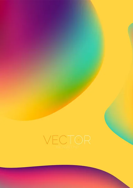 Fluid Water Drop Shape Composition Abstract Background Vector Illustration Banner — Archivo Imágenes Vectoriales