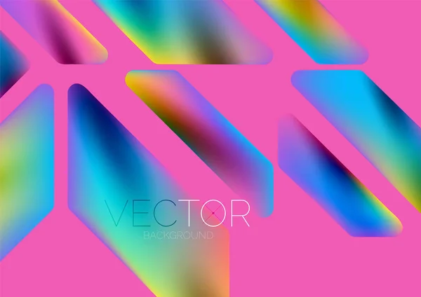 Fluid Color Dynamic Geometric Shapes Abstract Background Vector Illustration Wallpaper — ストックベクタ