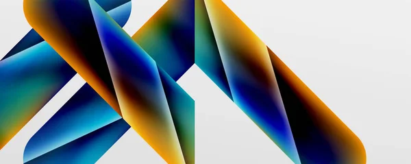 Triangle Fluid Color Gradient Abstract Background Vector Illustration Wallpaper Banner — 스톡 벡터