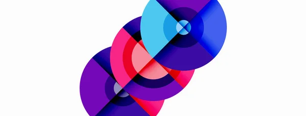 Cirkel Trendy Minimale Geometrische Abstracte Achtergrond Vector Illustratie Voor Behang — Stockvector