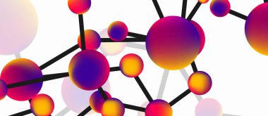 Çizgi noktaları geometrik iniş sayfası arkaplanı. Sıvı eğimli yuvarlak ve küreler. Duvar Kağıdı, Sancak, Arkaplan, Kart, Kitap İllüstrasyonu, İniş Sayfası