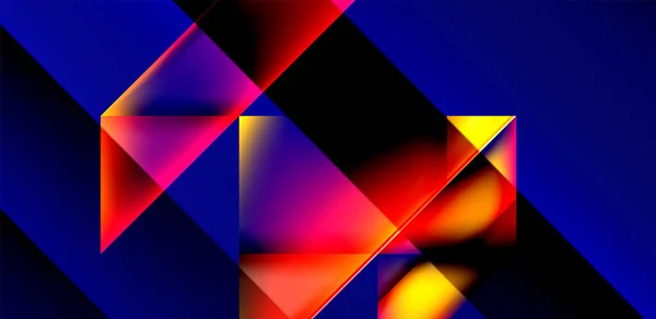Dynamický Trojúhelník Design Tekutinou Barvy Gradient Abstraktní Pozadí — Stockový vektor