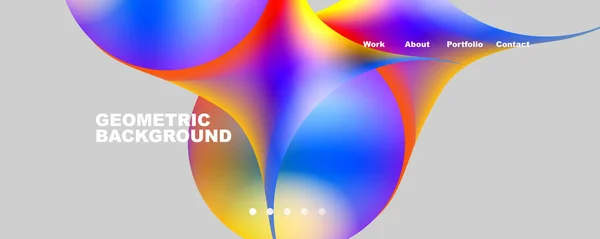 Trendy Simple Circle Gradient Abstract Background Vector Illustration Wallpaper Banner — Stok Vektör