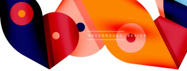 Minimum geometrik duvar kağıdı. Yaratıcı soyut arka plan. Duvar kağıdı arkaplanı ya da iniş sayfası için basit çizgiler ve daire kompozisyon vektör illüstrasyonu